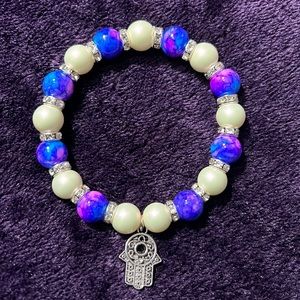 Beaded HAMSA charm bracelets